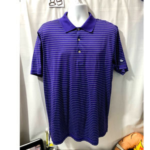 Peter Millar Purple White Polo size Large golf club patch 1908